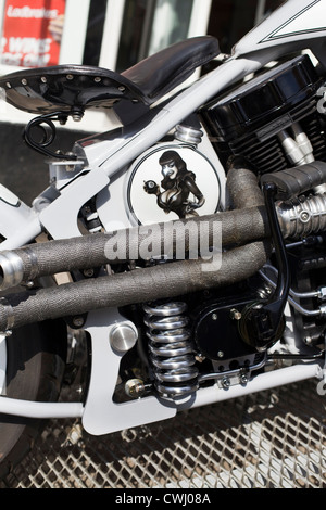 Harley Davidson spritzlackiert "Erinnerung Motorrad" Stockfoto