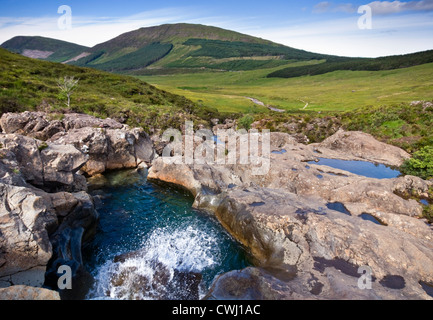 Die Berge in der Nähe von der Fee-Pools im Glen Brittle auf der Isle Of Skye in Schottland, Großbritannien Stockfoto