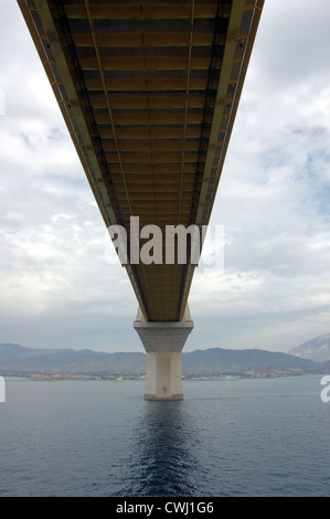 Rio-Antirio Brücke, Griechenland Stockfoto