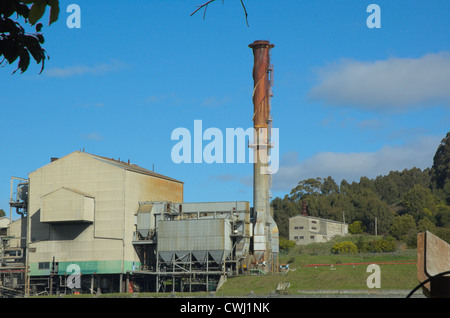 Zellstoff- und Papierfabrik in Burnie, Tasmanien Stockfoto