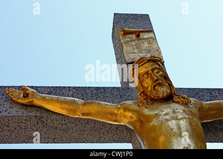 Jesus Christus gekreuzigten Symbol der ewigen Liebe Gottes Stockfoto