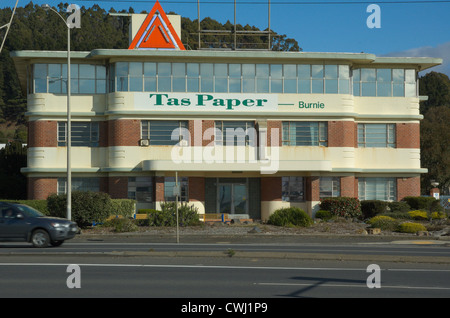 Zellstoff- und Papierfabrik in Burnie, Tasmanien Stockfoto