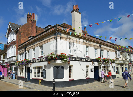 William Walker Pub, Square, Winchester, Hampshire, England, Vereinigtes Königreich Stockfoto