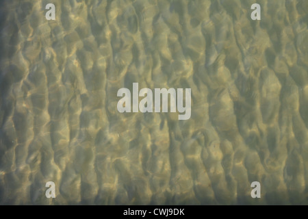 schöne klare Poolwasser reflektiert in der Sonne Stockfoto