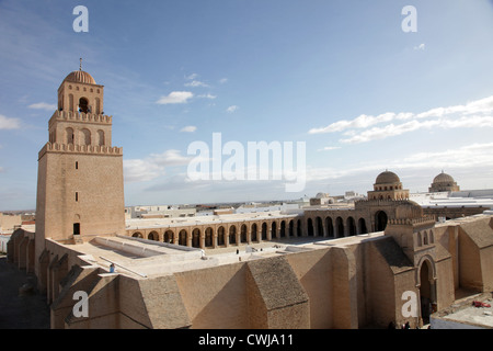 Die große Moschee von Kairouan, Tunesien - UNESCO Weltkulturerbe Stockfoto