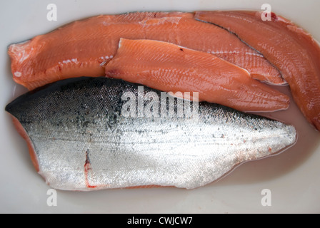 Fischerei auf Langara Island, Haida Gwaii. vormals auf den Queen-Charlotte-Inseln im Norden von British Columbia. Stockfoto