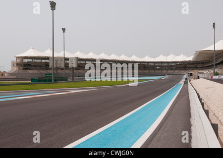 Eine Tribüne am Yas Schaltung Formel1, Yas Island, Abu Dhabi Stockfoto