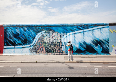 East Side Gallery, Berlin, Deutschland Stockfoto