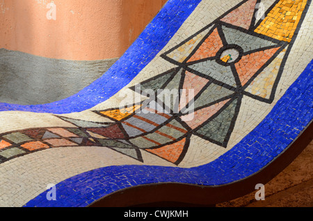 Mosaik-Sitz, Positano, Italien Stockfoto