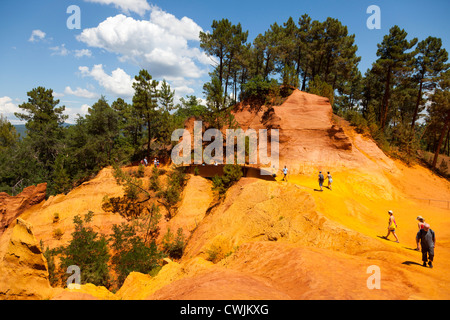 Ocker in Roussillon Provence Frankreich Stockfoto