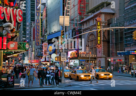 Times Square Broadway New York City Theatre Musical Manhattan, New York City , American, Vereinigte Staaten von Amerika, USA Stockfoto