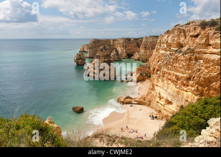 Praia da Marinha, Carvoeiro, Algarve, Portugal Stockfoto
