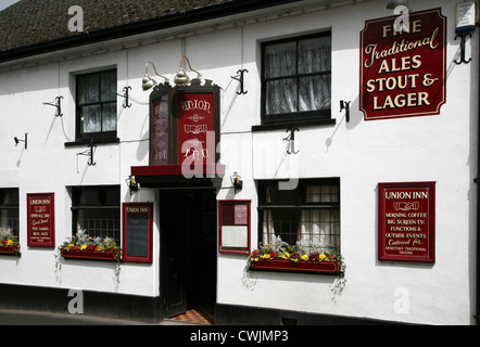 England Devon Dartmoor The Union Inn eine beliebte Kneipe Stockfoto