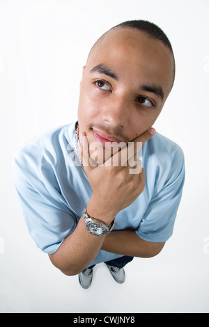 Teenager suchen nachdenklich, Stockfoto