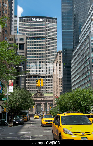 Das MetLife Building Hochhaus Park Avenue Grand Central Terminal Station Midtown Manhattan New York City Stockfoto