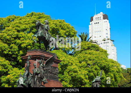 General San Martin Denkmal, Plaza San Martin, Buenos Aires, Argentinien Stockfoto