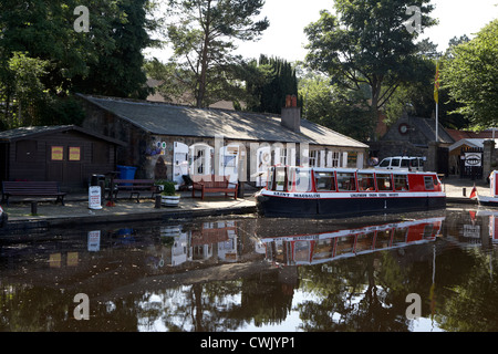 Linlithgow Kanal Zentrum über die Union canal West Lothian Schottland Stockfoto