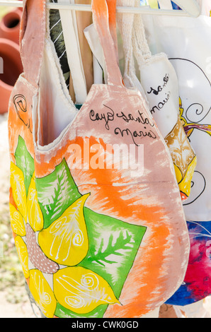 Kubanische Tuch Tasche Souvenirs, Kuba. Stockfoto