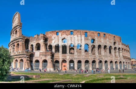 HDR im Exterieur des Kolosseum, Rom, Italien, Europa Stockfoto