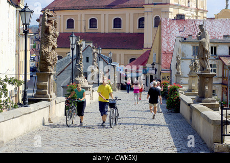 St John s gotische Brücke Glatz die Prag niedriger Schlesien Kleinpolen Stockfoto