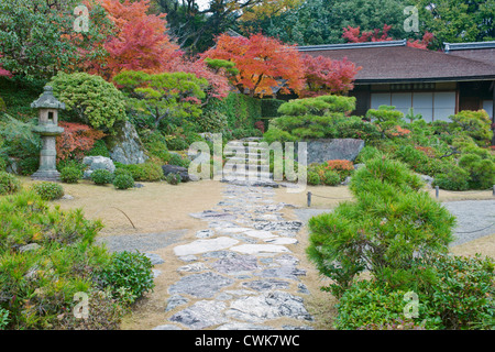 Japan, Kyoto, Arashiyama, Sagano Okochi Sanso Villa Stockfoto