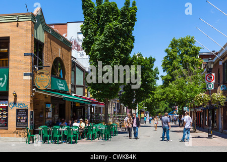 Restaurant am Rue Prince Arthur im Stadtteil Plateau Mont-Royal, Montreal, Quebec, Kanada Stockfoto