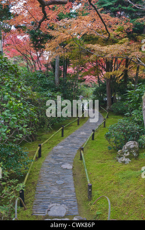 Japan, Kyoto, Arashiyama, Sagano Okochi Sanso Villa Garten Stockfoto