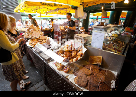 Bäckerei Stall, Borough Market, London, England, UK Stockfoto