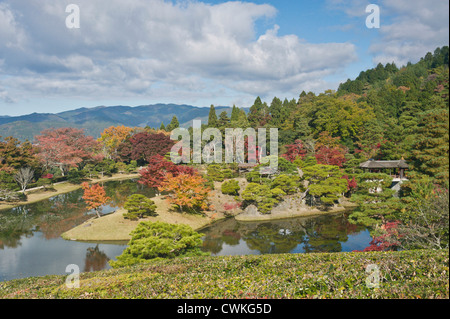 Japan, Kyoto, Shugakuin Imperial Villa Yokuryuichi Teich Stockfoto