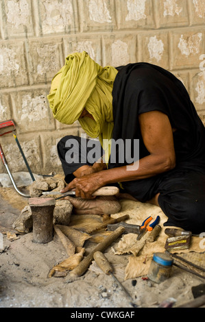 Touareg Silberschmied ("Forgeron") in Timbuktu, Mali, Westafrika Stockfoto