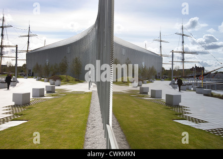 Das Riverside Museum, Glasgow. Von der irakischen Architektin Zaha Hadid entworfen. Stockfoto