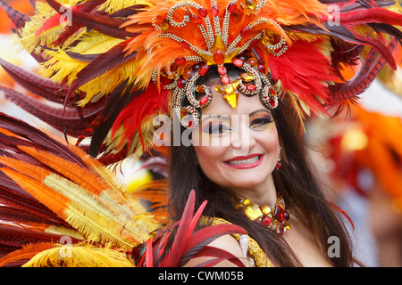 Paraiso Schule von Samba in Notting Hill Carnival Stockfoto