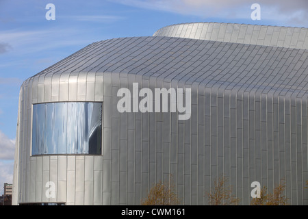 Das Riverside Museum, Glasgow. Von der irakischen Architektin Zaha Hadid entworfen. Stockfoto