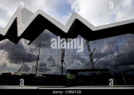 Das Riverside Museum, Glasgow. Von der irakischen Architektin Zaha Hadid entworfen. Stockfoto