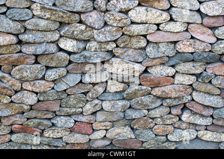 Stein Wand, flach gestapelt Hintergrund und Struktur Stockfoto