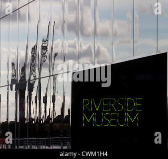 Das Riverside Museum, Glasgow. Von der irakischen Architektin Zaha Hadid entworfen Stockfoto