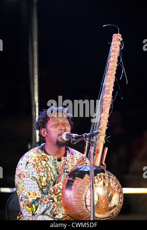 Ali Boulo Santo auf dem Radio France Festival Montpellier, Languedoc Roussillon, Frankreich Stockfoto