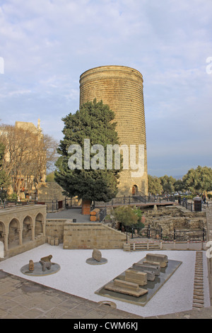 Aserbaidschan. Baku.  Jungfernturm Stockfoto