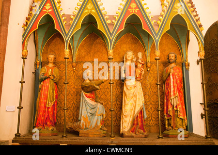 Gruppe von Statuen mit den drei Königen im Inneren der Schleswiger Dom, Schleswig, Schleswig-Holstein, Deutschland, Europa Stockfoto