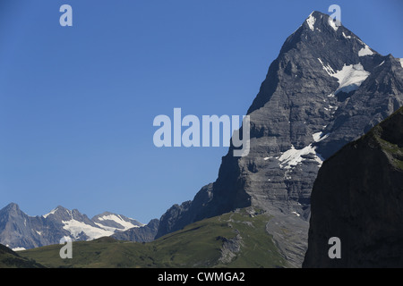 Eiger-Nordwand im Sommer Stockfoto