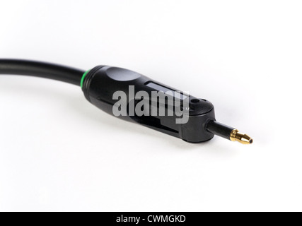 TOSLINK optisches Audiokabel Stecker Stockfoto