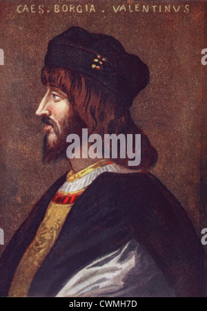 Cesare Borgia, 1475 oder 1476-1507. Stockfoto