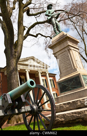 Konföderierte Soldaten Denkmal, Court Square, Charlottesville, Virginia Stockfoto