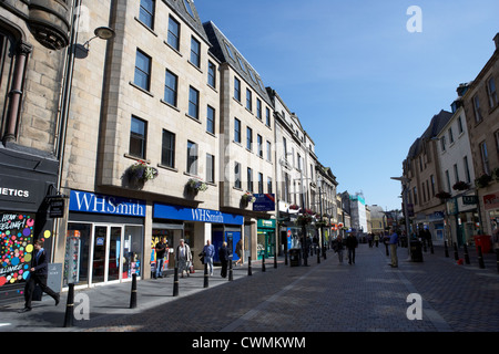 High Street shopping Bereich Inverness Highland Schottland, Vereinigtes Königreich Stockfoto