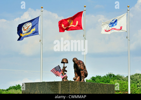 USA Illinois Bartlett Veterans Memorial zum Gedenken des Memorial Day Stockfoto