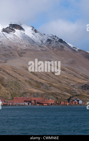 Verlassene Walfangstation in Grytviken. Südgeorgien, Süd-Atlantik. Stockfoto