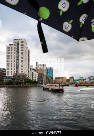 Grand Canal Square in Dublin, Irland Stockfoto