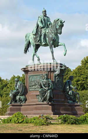 Reiterdenkmal Friedrich Franz II., Schwerin, Mecklenburg-West Pomerania, Deutschland Stockfoto