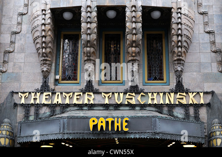 Tuschinski Theater Pathe Kinos Kino Fassade Reguliersbreestraat Amsterdam Art Deco Architekturgebäude Stockfoto