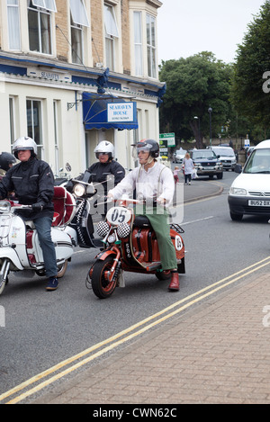 Internationale Scooter Rally Isle Of Wight England UK Stockfoto